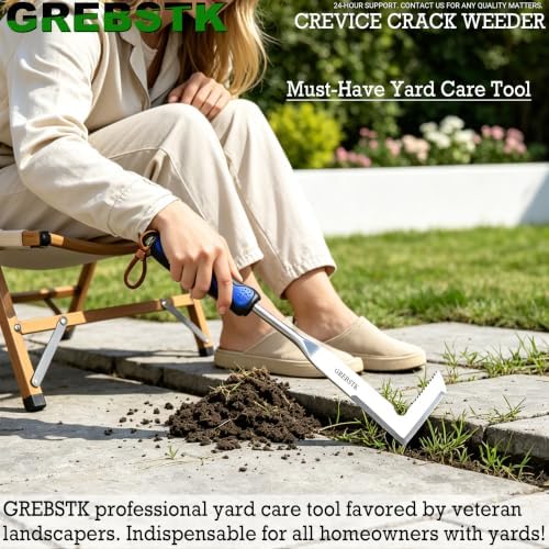 GREBSTK Crack Weeder Crevice Weeding Stainless Steel Sharp Lightweight Tool