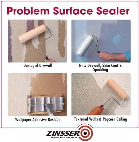 Zinsser Gardz Water-Based Problem Surface Sealer, Clear, Quart