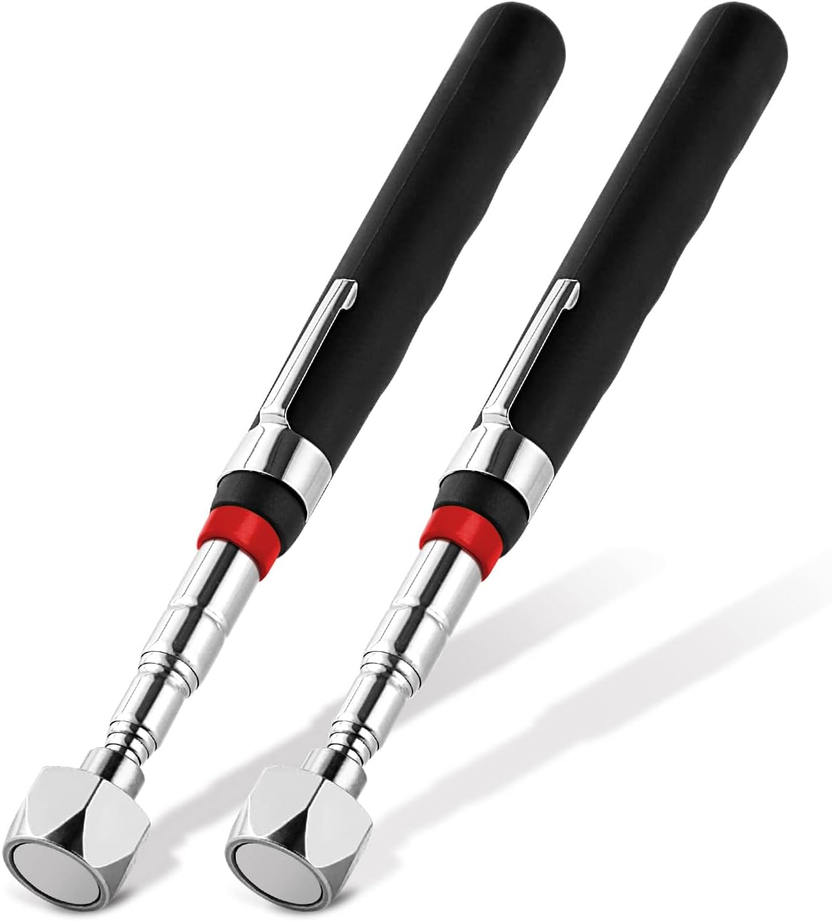 1 Piece 3.5LBs Telescoping Magnetic Pickup Tool, with Pen Clip Design, Magnet Stick Rod Extendable 5.1" to 25.4" for Men, Birthday, Father's Day, Christmas Gift