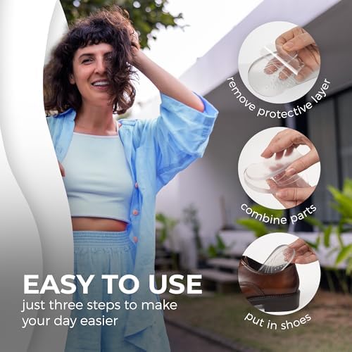 Heel Wedge Insoles for Supination & Pronation, Adjustable Gel Inserts