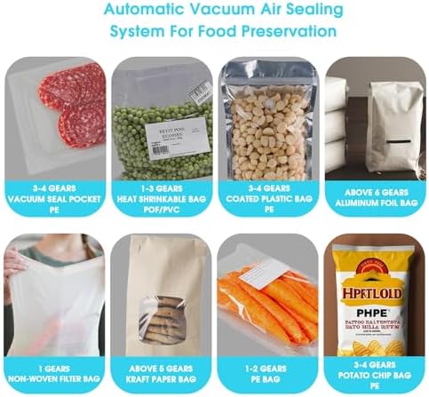 METRONIC Impulse Sealer 8 inch, Manual Heat Sealer Machine for Plastic Bags