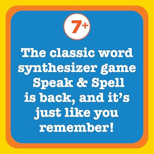 Speak & Spell Educational Learning Toy, Spelling Games, 80s Retro Handheld