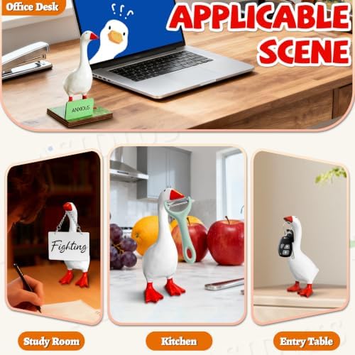 7 Inch Desk Goose Key Holder, Upgraded Magnetic Beak
