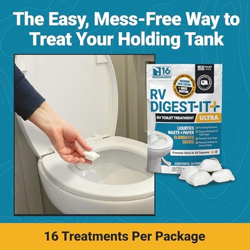 Unique RV Digest-It Ultra Drop-In Pods RV Tank Treatment, 16 Count
