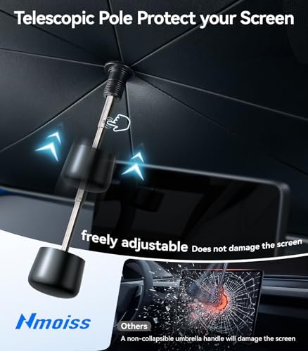 2026 Upgraded Nmoiss True Dual Layer Air Cool Windshield Sun Shade Umbrella