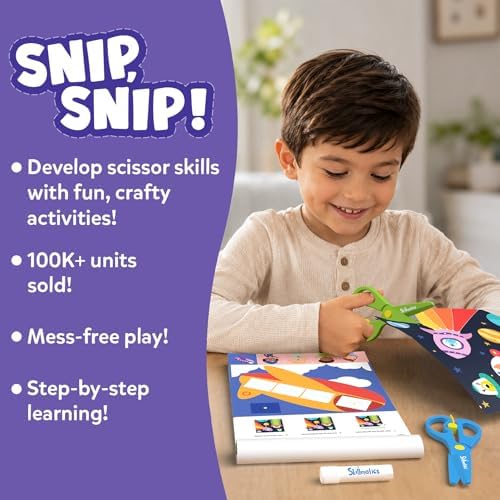 Skillmatics Snip Snip, Scissor Skills, Felt Craft Activity, Gift for Kids