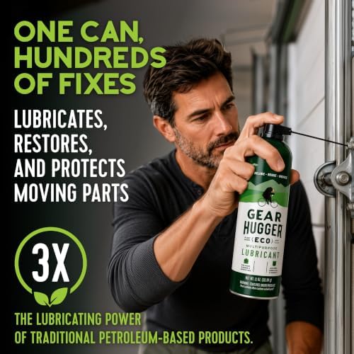 Gear Hugger Multipurpose Lubricant Spray, Plant-Based (11oz, Pack of 2)