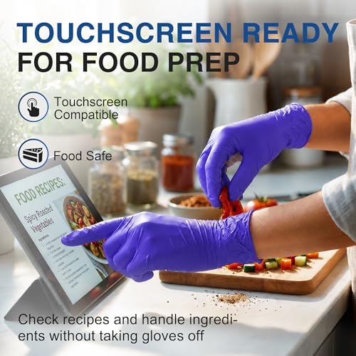 Schneider Medical Nitrile Exam Gloves, Powder & Latex Free, Darkblue