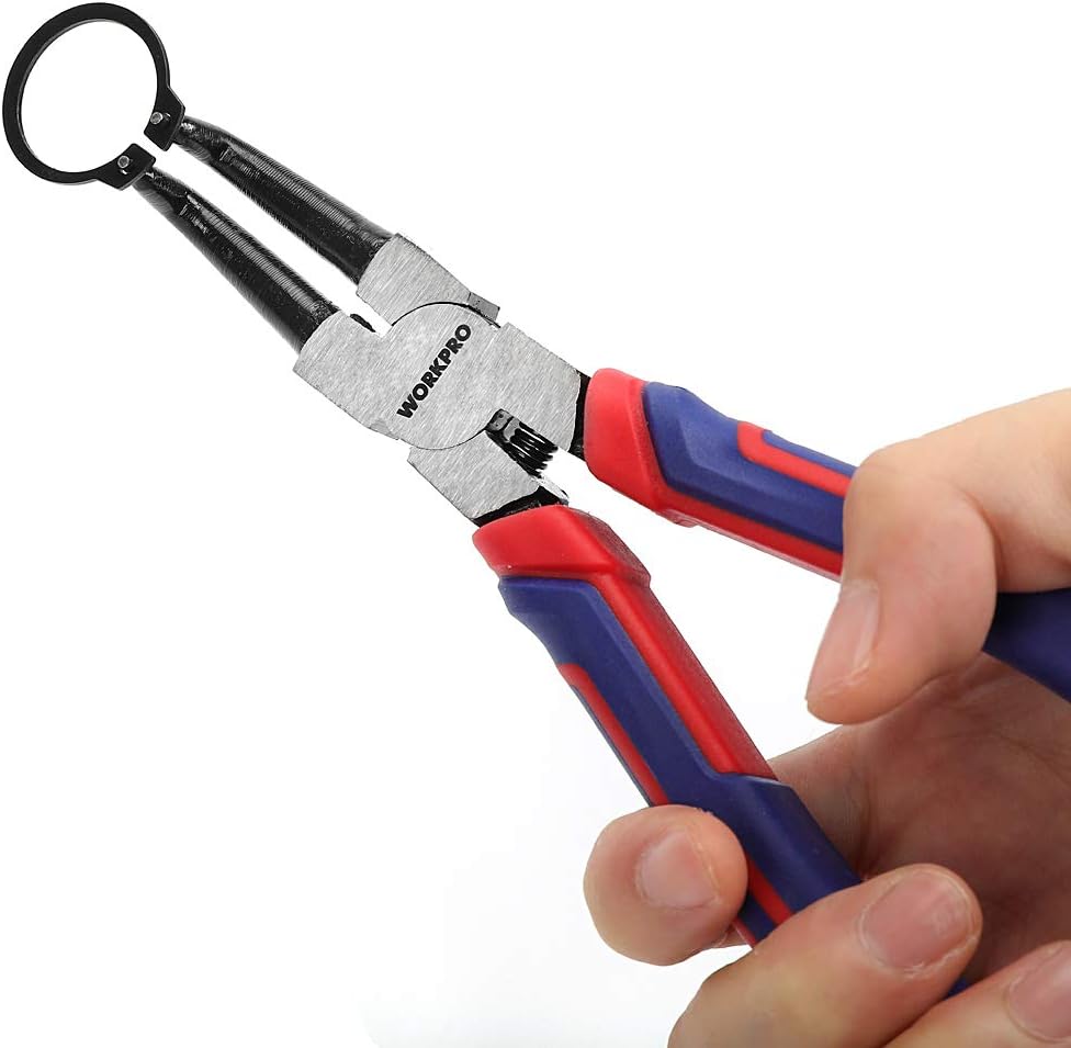 WORKPRO 4-Piece Snap Ring Pliers Set with Storage Pouch