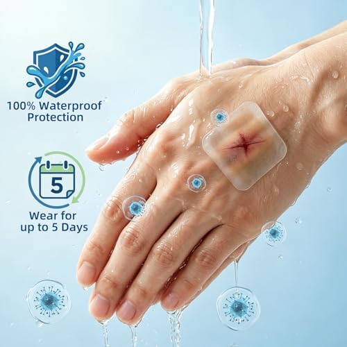 Niceful Hydrocolloid Bandages 2"x2" for Wound Care, 20 Count