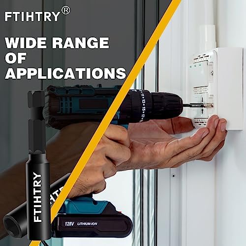 FTIHTRY 1/4”Magnetic Extension Socket Drill Bit Holder, 60mm 100mm 150mm Long(2.36-6"), 9pcs Screwdriver Extension, Quick-Change Hex Shank Set