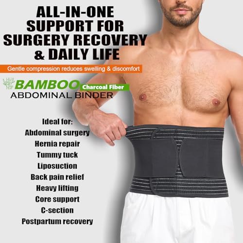 Abdominal Binder for Men Women Post Surgery & Postpartum Recovery