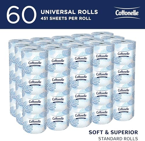 Cottonelle Professional Standard Roll Toilet Paper, Bulk, 60 Rolls (17713)