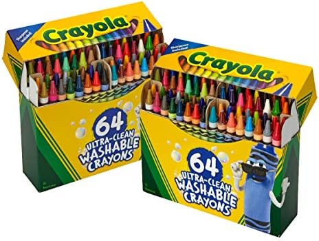 Crayola Washable Crayons for Kids 64ct, School Supplies, Amazon Exclusive