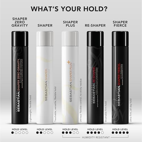 Sebastian Professional Shaper Hairspray, 50 VOC% | Flexible to Medium Hold | Brushable with Control | Packaging May Vary