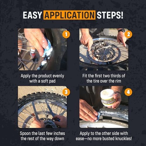 Pro Bud's Tire Mounting Paste - Peerless Lubrication Tire Mounting Lube for Quick Changing and a Secure Fit - Slip-Resistant - 4 oz.