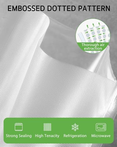 Syntus 11" x 150' Vacuum Sealer Bags for Food Seal Rolls with Cutter