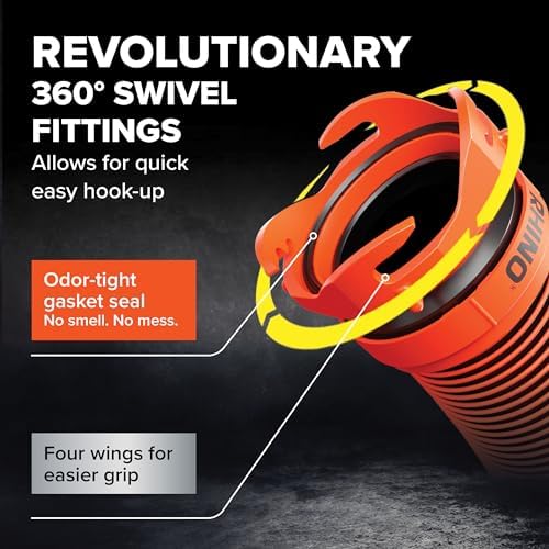 Camco RhinoEXTREME 20 Ft RV Sewer Hose Kit, Pre-Assembled, Swivel Fittings