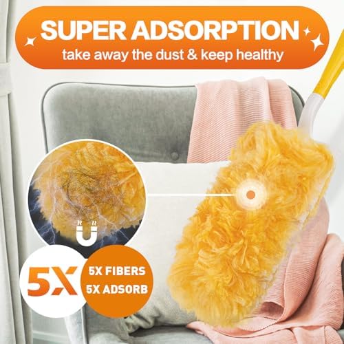 25Pcs Heavy Duty Duster Refills for Swiffer Duster