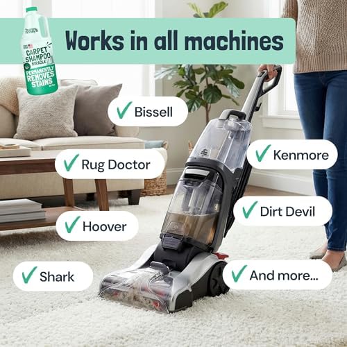 Sunny & Honey Carpet Cleaner Shampoo Solution for Machines, 32floz Mint