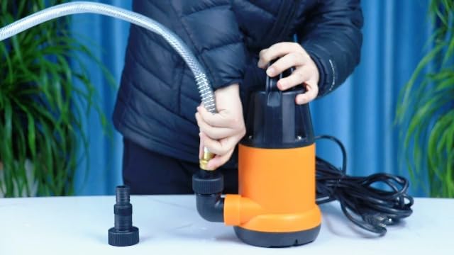Sump Pump Submersible With 25Ft. Hose, Submersible Pump, 25Ft Cord, 4000GPH