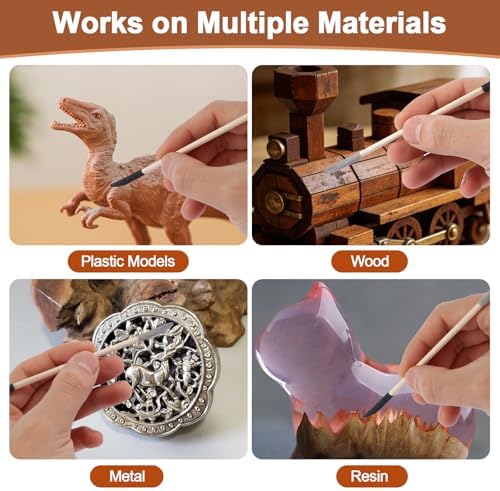 Sanding Sticks 60PCS, 120/280 Grit for Plastic Models, Wood & Resin