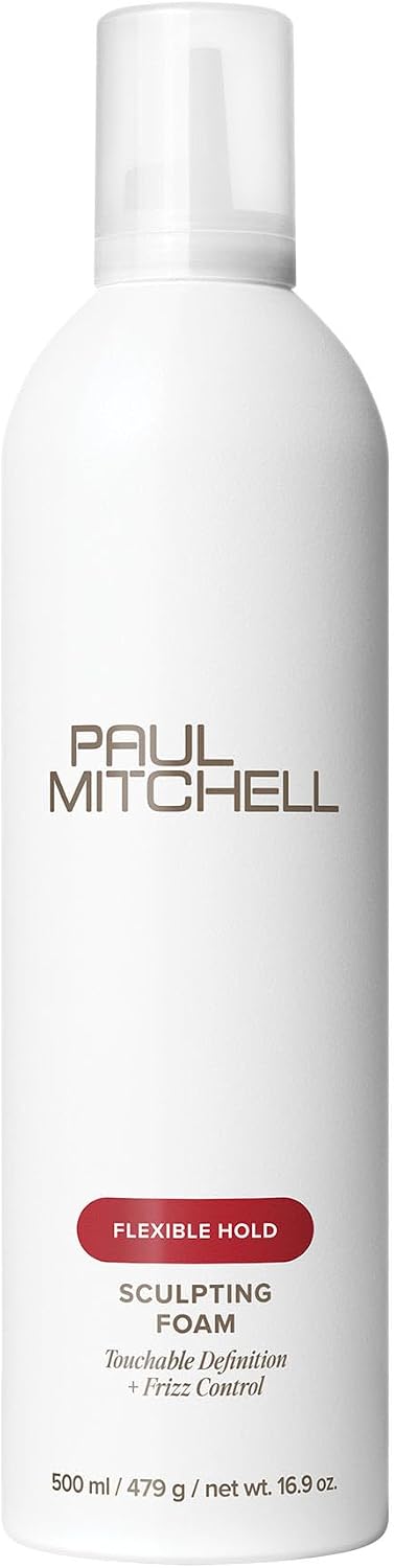 Paul Mitchell Sculpting Foam, Touchable, Flexible Hold + Frizz Control, For All Hair Types