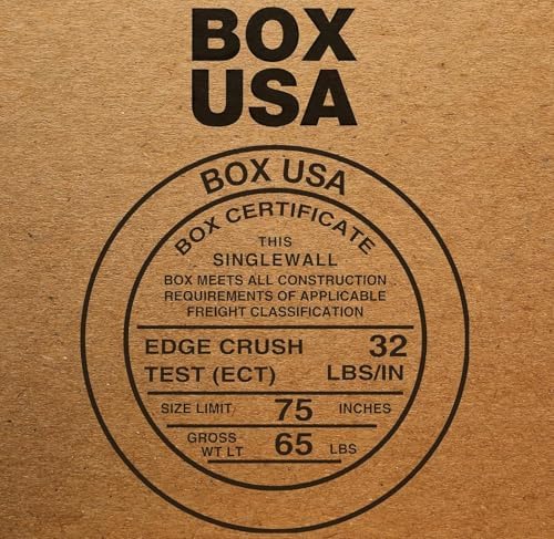 BOX USA Boxes Holds 65lbs, 14x10x8 25-Pk for Moving, Shipping & Packing