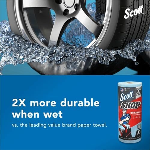 Scott Shop Towels Original, 55 Towels/Roll, 12 Rolls/Case