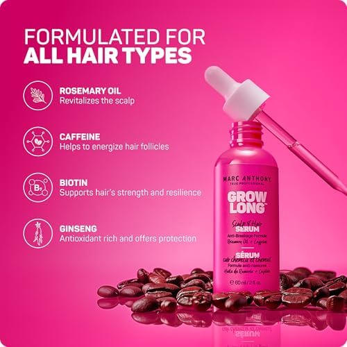 Marc Anthony Grow Long, Anti-Breakage Scalp & Hair Serum with Biotin