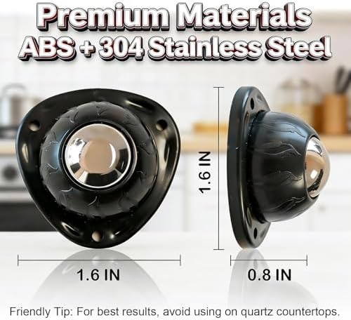 Heavy Duty Self Adhesive Furniture Casters 4 Pack Stick-On Swivel Wheels