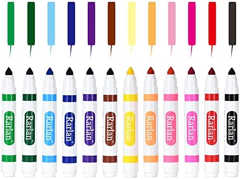 Rarlan Washable Markers Bulk for Kids, Bulk pack, 12 Colors, 240 Count