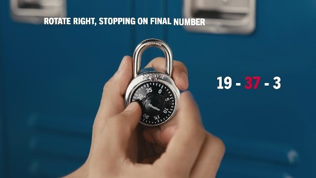 Master Lock Combination Padlock, Locker Lock, for Gym and School 1530DCM