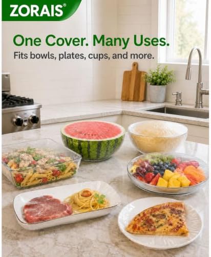 200PCS Plastic Bowl Covers, 2 Sizes Bowl Covers for Bread Proofing