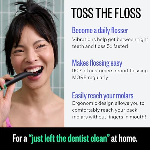 FLAUS Electric Flosser - Gentle Glide - Shark Tank Dental Plaque Remover