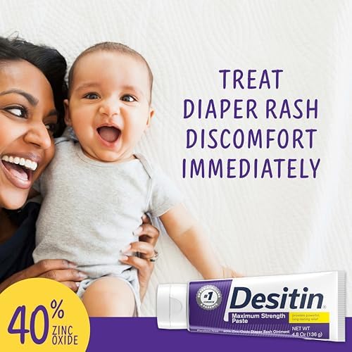 Desitin Maximum Strength Diaper Rash Paste, 40% Zinc Oxide, 4.8 oz