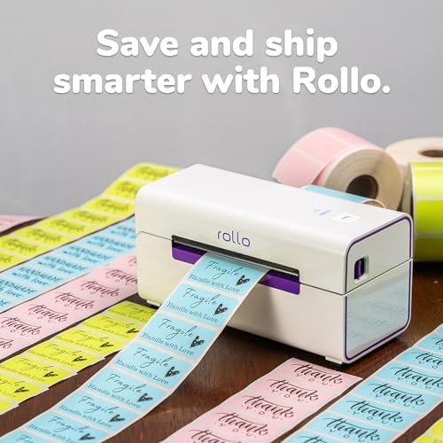 Rollo Direct Thermal 2x1 Barcode Labels - Roll of 1,000 Thermal Labels
