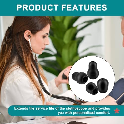 Stethoscope Ear Tips Replacement for Littmann Stethoscopes, Small/Medium