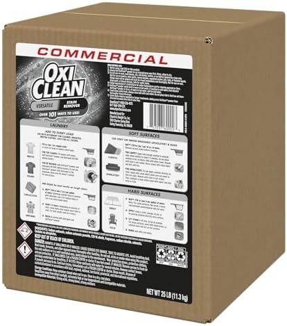 OxiClean Versatile Stain Remover Professional, 25 LB Bulk Box