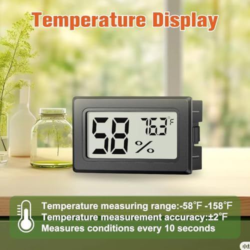 6 Pack Mini Hygrometer Indoor Humidity Meter, Digital Thermometer Monitor
