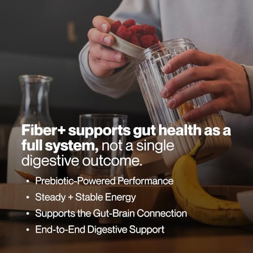 Momentous Fiber+, Psyllium Husk Powder, Multi-Source Blend, Unflavored