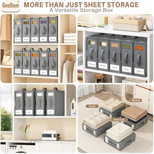 6 Pack Sheet Organizers and Storage, Thickened & Durable Sheet Organizer