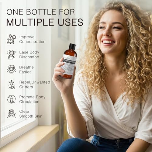 Peppermint Essential Oil for Hair, Air Freshening, Aromatherapy