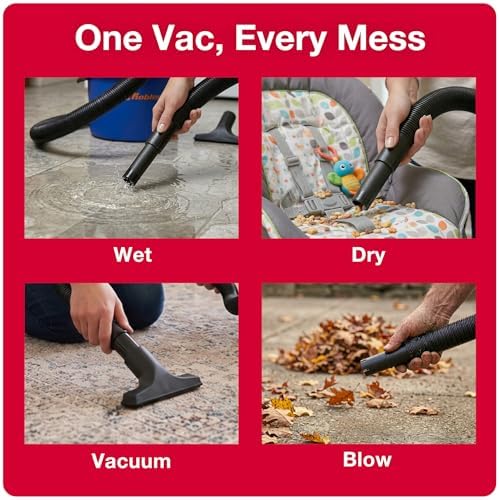 Koblenz WD-2L Wet Dry Vacuum Cleaner, Home Car Garage Workshop, 2.0 PHP