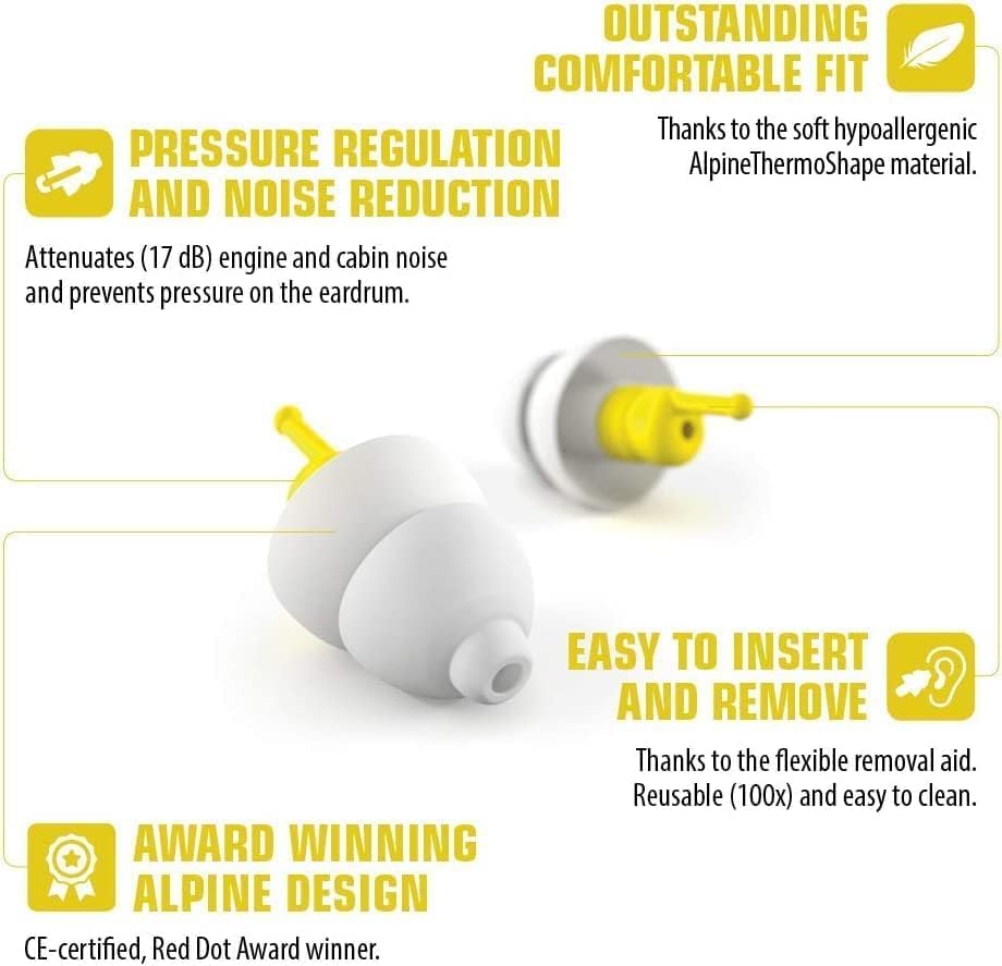 Alpine FlyFit | Airplane Ear Plugs for Flying Pressure Regulation