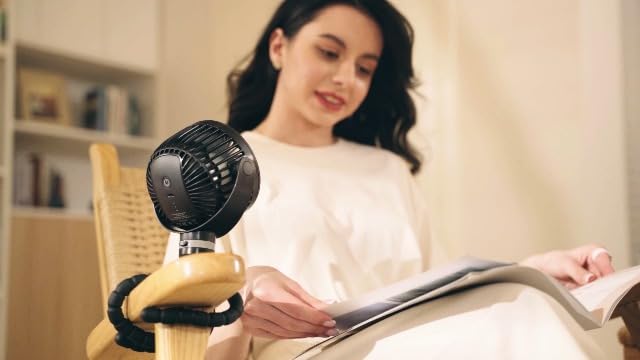 Momcozy 8000mAh Portable Stroller Fan | 27H Ultra-long Battery Life