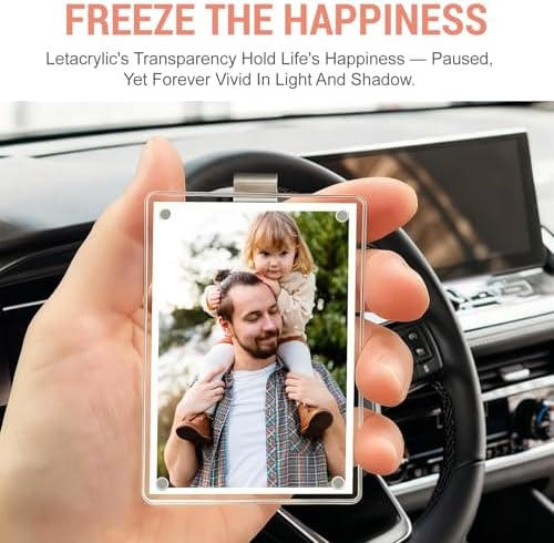 4Pcs Car Picture Holder, Car Visor Photo Clip, 3.5" x 2.4", Car Accessories