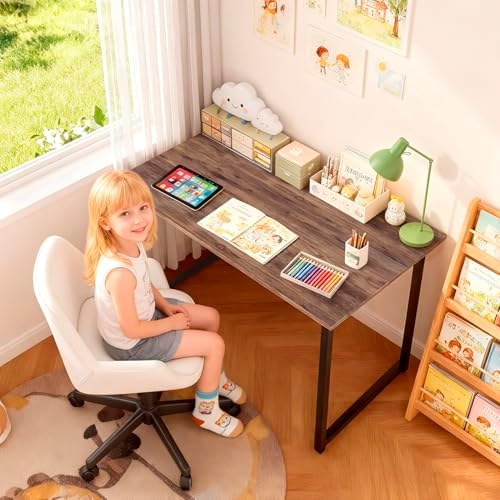 PayLessHere | 32 Inch Computer Desk | Brown | Sturdy Office Desk