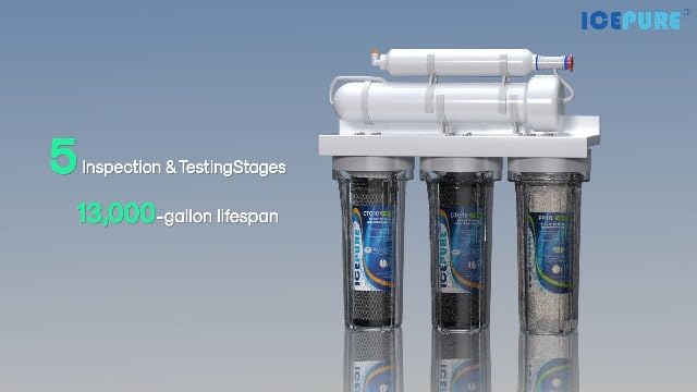 ICEPURE 1 Micron 2.5" x 10" CTO Carbon Whole House Water Filter 4 Pack