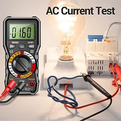 ANENG Digital Multimeter with Case,DC AC Voltmeter,Ohm Volt Amp Meter